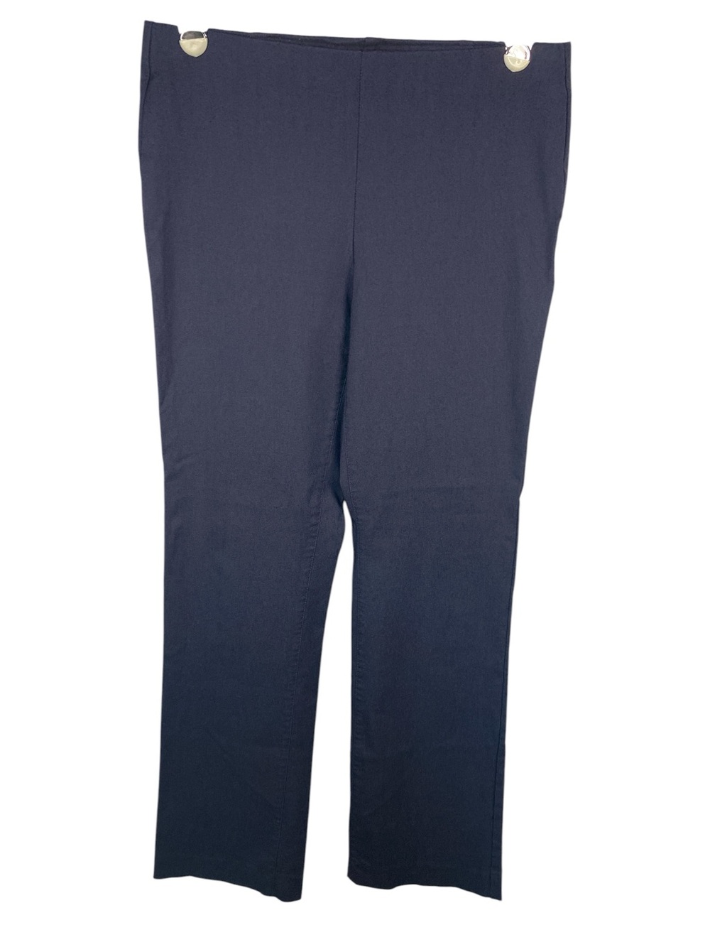 Cooper & Ella Navy Straight-Leg Pull On Dress Pants Women’s Size 10